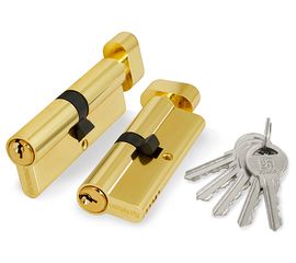 Цилиндровый механизм Fuaro (Фуаро) с вертушкой 100 ZM 70 mm (30+10+30) BP латунь 5 кл.