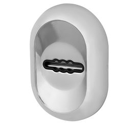 Накладка под Fuaro (Фуаро) сувальдный ключ ESC-13S с автоматическими шторками CP-8 хром (2шт. в уп.,