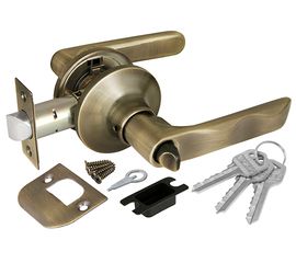 Ручка защелка Fuaro (Фуаро) 624/BL AB-E (бронза) кл/фик.