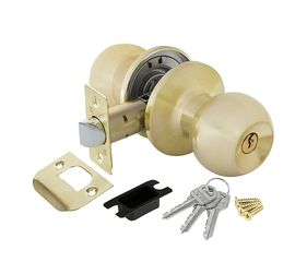 Ручка защелка Fuaro (Фуаро) 672/BL SB-E (мат. золото) кл/фик.