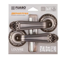 Ручка раздельная Fuaro (Фуаро) LOUVRE SM/HD AS-3 античное серебро