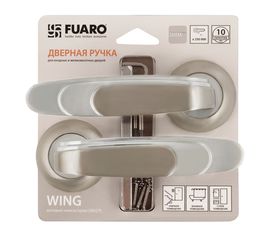 Ручка раздельная Fuaro (Фуаро) WING RM/HD SN/CP-3 матовый никель/хром