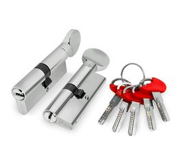 Цилиндровый механизм Fuaro (Фуаро) D-PRO502/90 mm (35+10+45) CP хром 5 кл.