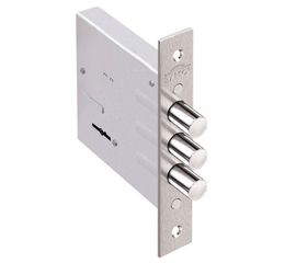 Замок врезной Elbor (Эльбор) Кремень 1.04.03 никель, сув., 3 риг.