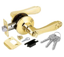 Ручка защелка Fuaro (Фуаро) 637/BL РB-Е (золото) кл/фик.