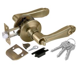 Ручка защелка Fuaro (Фуаро) 637/BL АB-E (бронза) кл/фик.