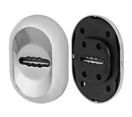 Накладка под Fuaro (Фуаро) сувальдный ключ ESC-10S с автоматическими шторками CP-8 хром (утопленная)