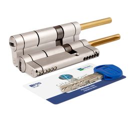 Цилиндровый механизм Mottura (Моттура) под вертушку (дл. шток) CP4P613101С5 (92 мм/56+10+26) МАТ.НИК