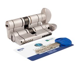 Цилиндровый механизм Mottura (Моттура) с вертушкой CP4F414101R (82 мм/36+10+36) МАТ.НИКЕЛЬ