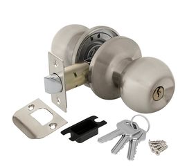 Ручка защелка Ajax (Аякс) 6082 SN-E (кл./фик.) мат. никель