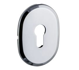 Декоративная накладка Fuaro (Фуаро) под цилиндр ESC 473 (90х65) СP ХРОМ