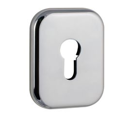 Декоративная накладка Fuaro (Фуаро) под цилиндр ESC 486-C SQ XL (хром) CP-8, 1 шт.