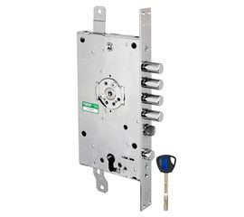 Замок врезной Mottura (Моттура) двухсистемный 3D KEY 3D.787-S (левый), ключ 40 мм