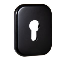 Декоративная накладка Fuaro (Фуаро) под цилиндр ESC 486-C SQ XL (черный) BL-24, 1 шт.