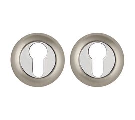 Накладка под Punto (Пунто) цилиндр ET ZR SN/CP-3 матовый никель/хром