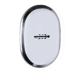 Декоративная накладка Fuaro (Фуаро) ESC 477 (90х65) СP ХРОМ на сувальдный замок с подпружиненными шт