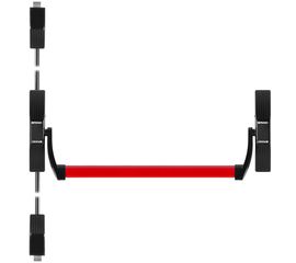 Ручка-штанга нажимная Fuaro (Фуаро) 1700С с тягами в комплекте для двухстворчатых дверей