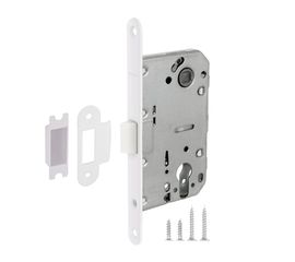 Замок межкомнатный Fuaro (Фуаро) под цилиндр PLASTIC P85C-50 WH-19 белый