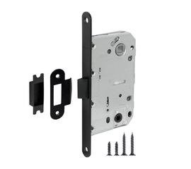 Защелка врезная Fuaro (Фуаро) PLASTIC P96WC-50 BL-24 черный