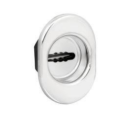 Декоративная накладка Fuaro (Фуаро) утоп. ESC 477 U (70х50) СP ХРОМ на сувальду с подпруж. металл. ш