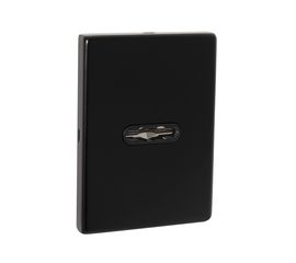 Декоративная накладка Fuaro (Фуаро) с авт. шторками на сувальдный замок ESC 486-S-auto RL (черный) B