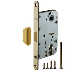 Замок межкомнатный Fuaro (Фуаро) под цилиндр MAGNET M85C-50 AB (бронза) (new plate)
