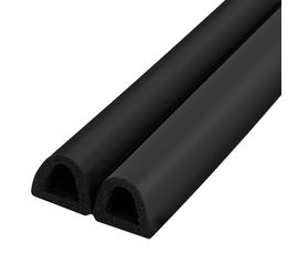 Самоклеящийся уплотнитель, Fuaro (Фуаро) D 14х12 мм, черный (120 м)