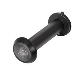 DVZ4, глазок, Fuaro (Фуаро) 16/180/70x130 (оптика пластик, шторка сталь, угол обзора 180) BL-24 черн