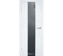 Межкомнатная дверь ЮККА Стелла (гравировка полосы 10/6) ДО ПВХ