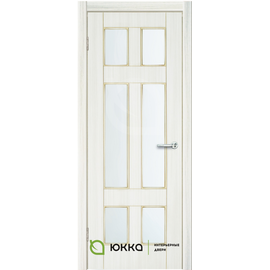 Межкомнатная дверь ЮККА Квадро 9 (Quadro 9) ДО ПВХ