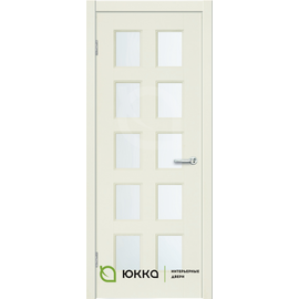 Межкомнатная дверь ЮККА Квадро 10 (Quadro 10) ДО ПВХ