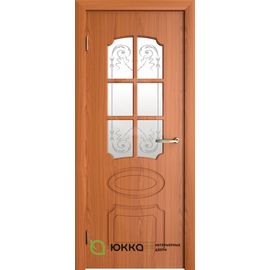 Межкомнатная дверь ЮККА Эксклюзив с решеткой ДО ПВХ