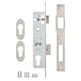 Корпус узкопрофильного Kale kilit (Кале килит) замка с защёлкой 153 (25 mm) w/b (никель)