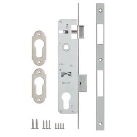 Корпус узкопрофильного Kale kilit (Кале килит) замка с защёлкой 153/P (25 mm) w/b (хром)