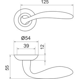 Ручка раздельная Armadillo (Армадилло) Virgo LD57-1GP/SG-5 золото/матовое золото