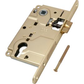 Замок межкомнатный AGB (АГБ) под цилиндр CENTRO B01025.50.03 ригель+защёлка (латунь)