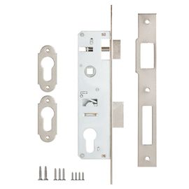 Корпус узкопрофильного Kale kilit (Кале килит) замка с защёлкой 153 (30 mm) w/b (никель)