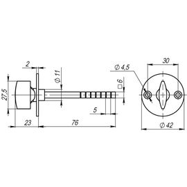 Ручка поворотная Armadillo (Армадилло) SB-30/6-GP-2 (золото)