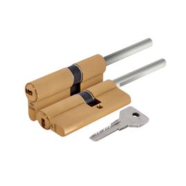 Цилиндровый механизм Cisa (Чиза) под вертушку (дл. шток)  ASIX OE307-90.00 (80 мм/45+10+25), ЛАТУНЬ