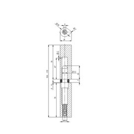 Приварная регулируемая петля Fuaro T1/160-20 ADJ с подшипником