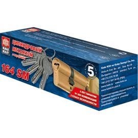 Цилиндровый механизм Kale kilit (Кале килит) с вертушкой 164 SM/70 (30+10+30) mm латунь 5 кл.