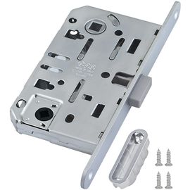 B06102.50.06.567 Замок AGB (АГБ) межк. WC (никель) с отв. пл. B02402.05.06 MEDIANA POLARIS