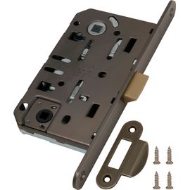 B01102.50.12.567 Замок AGB (АГБ) межкомнатный WC (антич. бронза) MEDIANA EV. (инд.упак+B01000.13)