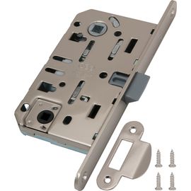 B01102.50.34.567 Замок AGB (АГБ) межкомнатный WC (матовый хром) MEDIANA EV. (инд.упак+B01000.13)