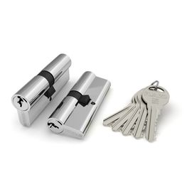 Цилиндровый механизм Fuaro (Фуаро) R300/60 mm-BL (25+10+25) CP хром 5 кл. БЛИСТЕР