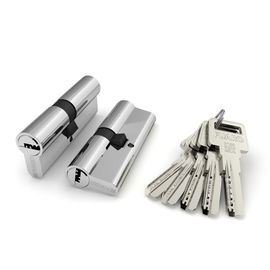 Цилиндровый механизм Fuaro (Фуаро) R600/80 mm (35+10+35) CP хром 5 кл.