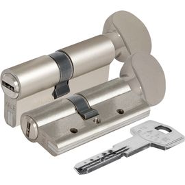 Цилиндровый механизм Kale kilit (Кале килит) с вертушкой 164 DBM-E/80 (35+10+35) mm никель 5 кл.