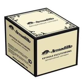 Накладка CYLINDER Armadillo (Армадилло) ET/CL-AS-9 Античное серебро 2 шт.