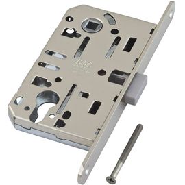 Замок межкомнатный AGB (АГБ) магнитный под цилиндр MEDIANA POLARIS B06103.50.34 (матовый хром)