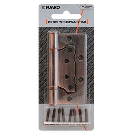 Петля универсальная Fuaro (Фуаро) без врезки 500-2BB/BL 100x2,5 CP (хром) БЛИСТЕР